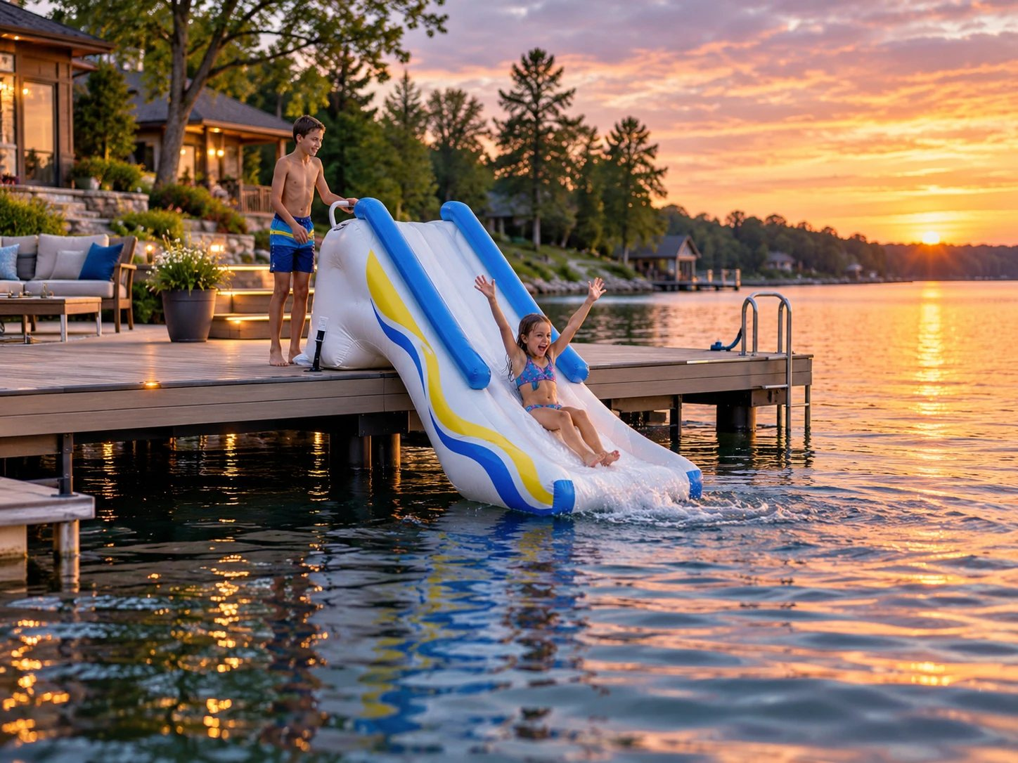 Inflatable Dock Slide: Types, Setup and the Ones to Buy